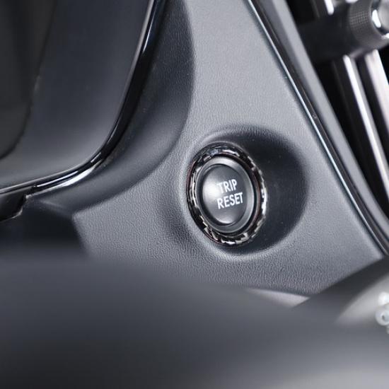 Carbon Fiber Start Stop Engine Switch Button Circle Trim For Subaru WRX -23