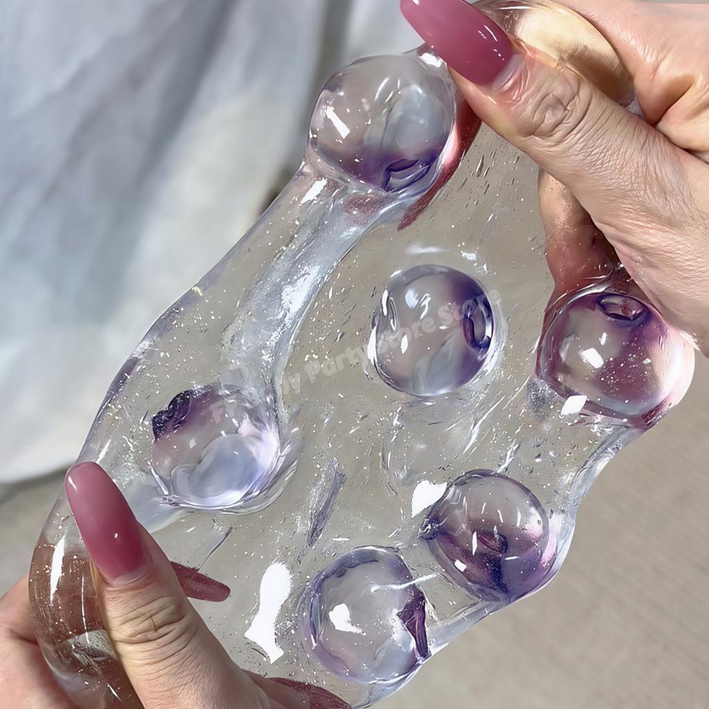 Moldable Fruit Jelly Squishy Toy Clear Coconut Oil Scented No Rebound Stress Relief Sensory Fidget Ball for Adults Party Favors