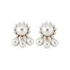 Silver Needle French Retro Pearl Water Drop Earrings - Elegant and Unique Design