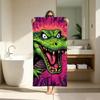 Cool vintage crocodile Towel Microfiber soft Beach Towel for Travel Fitness Sauna Bathing Camping