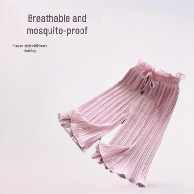 Pantaloni Culotte Subțiri Largi de Vară pentru Fete, Stil Coreean, Rezistenți la Țânțari