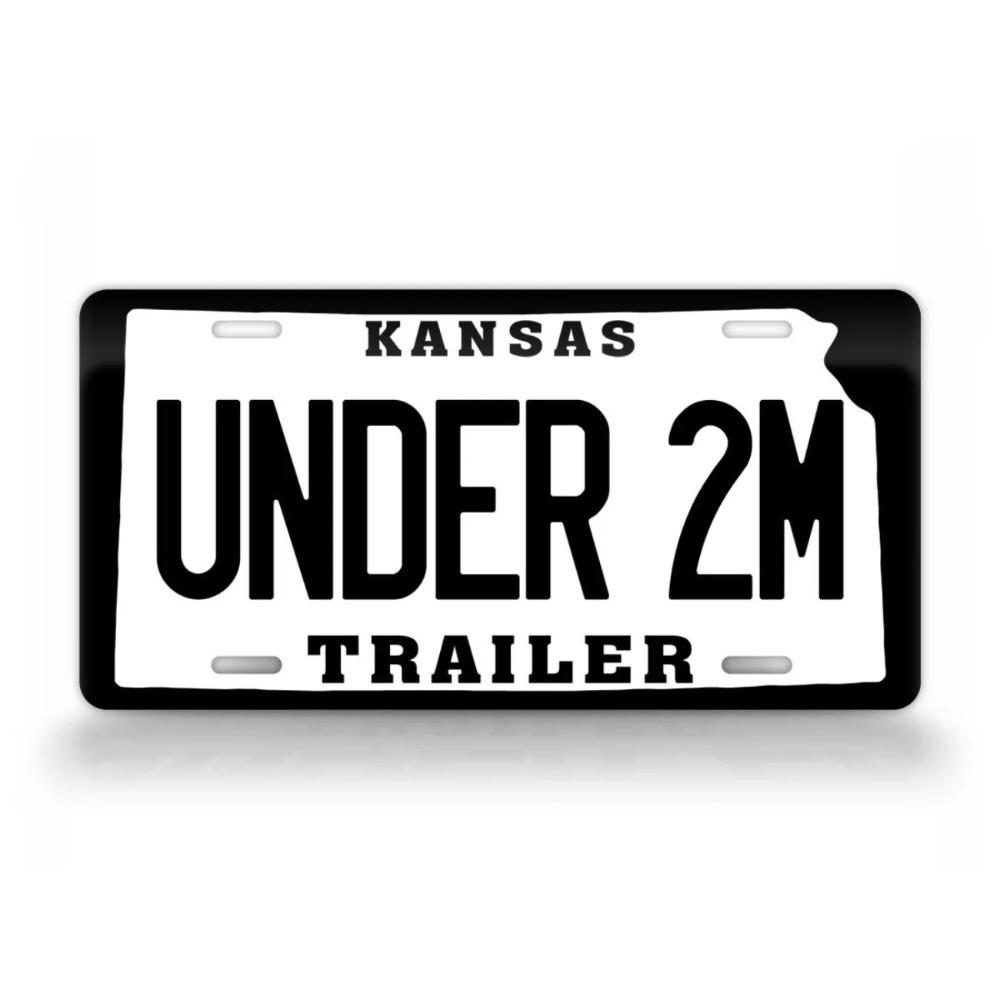 

Personalized Kansas Trailer Custom Decorative Tag Dustproof & Waterproof (Only Decoration) белый