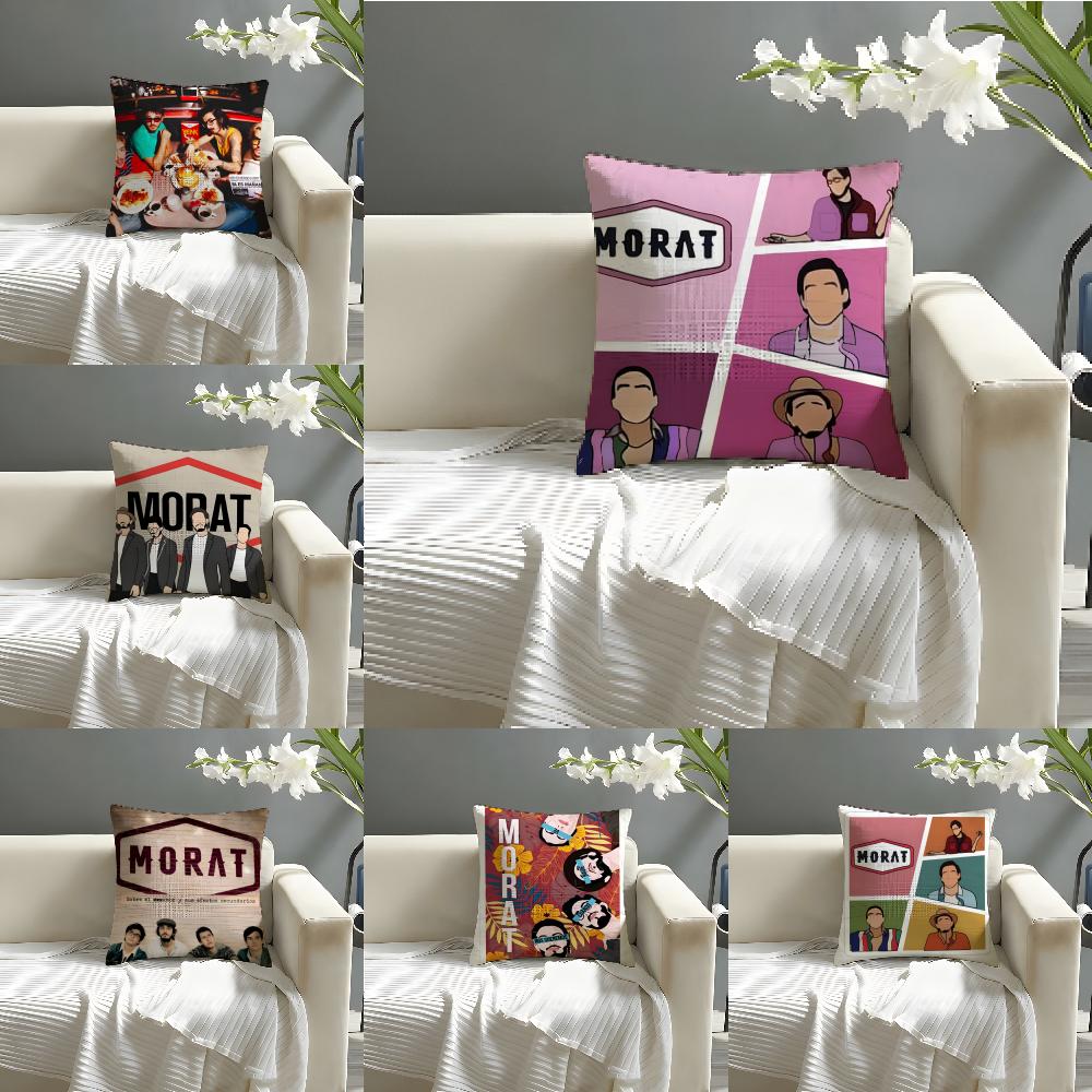 Rock Music M-Morat Band 4 Pillow Case Linen Pillow Case Sofa Home Decor Cushion Cover Cushion Cove