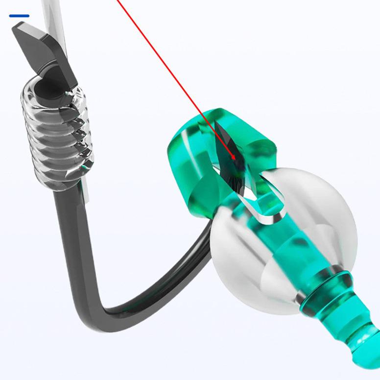 Quick-Release Detachable Fishing Float with Line Positioning and Sliding Self-Locking Bean