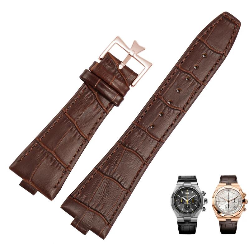 25*8 мм натуральная кожа мужской ремешок для часов Vacheron Constantin OVERSEAS Series — фото 10