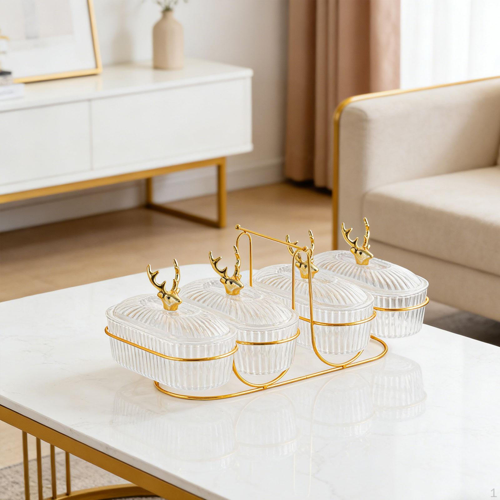 Compartmentalized Serving Tray, Fruit And Snack Multifunctional, Sturdy Compact, with Lid, чистый