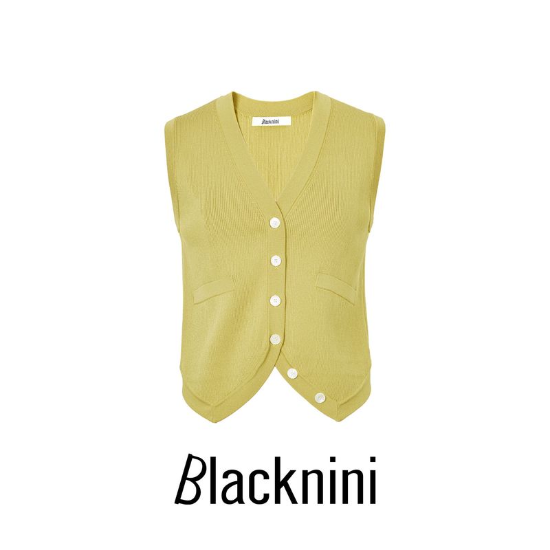 Blacknini Yin WAF/BC Vest Japan Triacetic Acid Elasticity Knitting Vest Cardigan (Three Colors)