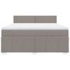 Vidaxl Kontinentalbett Mit Matratze, Taupe, Stoff, 180X200 Cm
