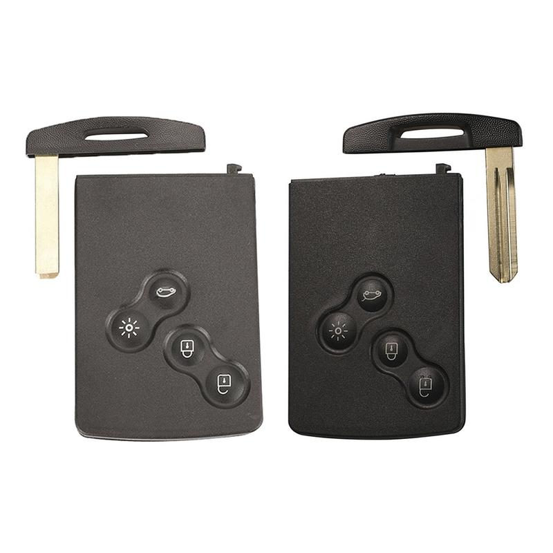 1 Stuk Zwarte Afstandsbediening Auto Sleutelbehuizing,Voor Renault Laguna/Megane/Scenic/Clio/Captur/Koleos 2009-2016(Alleen passend voor sleutel met 4 knoppen)