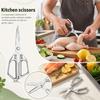 Stainless Kitchen Scissors for Cutting Meat, Vegetables and Herbs