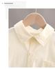 2024 Boys' Long Sleeve White Shirt - Stylish Spring/Autumn Wear for Kids