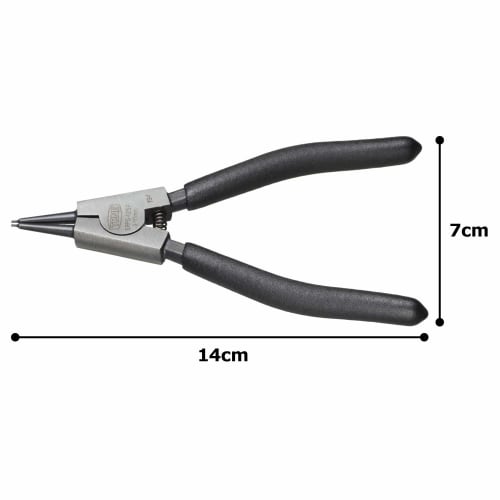 Tone SRPS-125F Snap Ring Pliers (Straight Type, for Shafts) 3-10mm