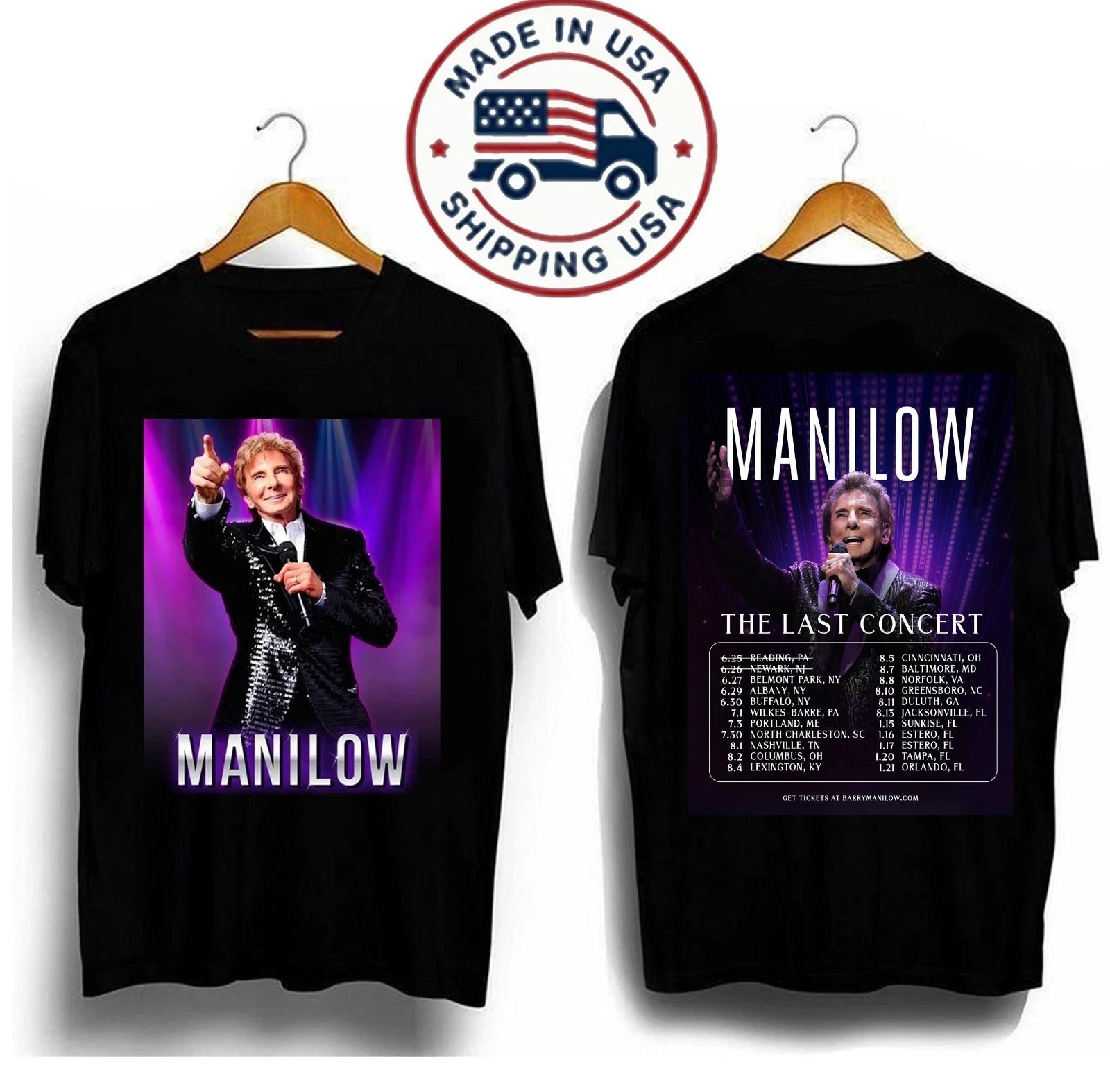 Barry Manilow The Last Concert Tour 2026 T Shirt XXXL