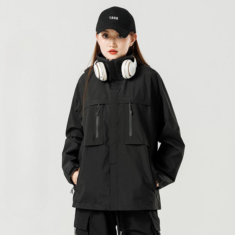 Couple Style Jacket Spring and Autumn Loose Work Jacket Jacket Men and Women Same Outdoor Waterproof Windproof Mountaineering Suit