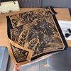 Imitation Cashmere Plant Line Draft Forest Comfortable And Warm Soft And Breathable Double-Sided Scarf Office Shawl