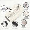 Shoe Washing Machine Bag With Shoes Drying Rack Set Durable Laundry Shoe Bag For Washer & Dryer Fluffy Fibers Washing Shoes Bag