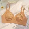 Women's Seamless Bra Push Up Anti-Sagging Slimming for Large Bust Thin Style Wireless Underwear for Small Bust