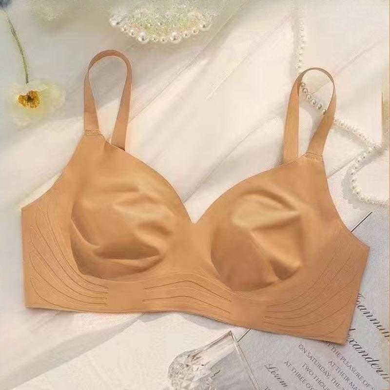 Women's Seamless Bra Push Up Anti-Sagging Slimming for Large Bust Thin Style Wireless Underwear for Small Bust