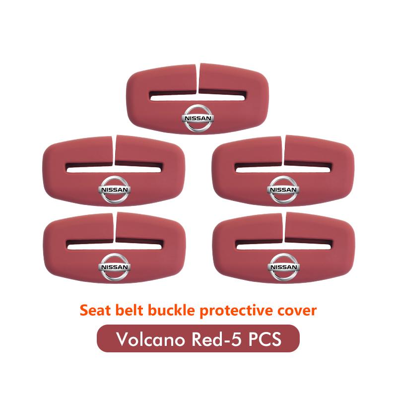 Silicone Seat Belt Buckle Cover Universal Car Anti Scratch Protector For Nissan Almera Versa Pathfinder Maxima Murano Armada