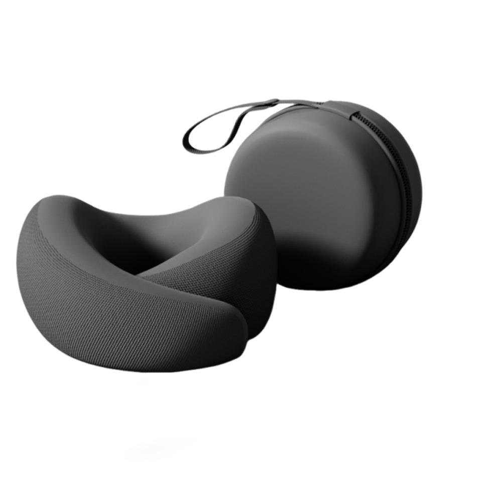 

Foldable U-shaped Neck Pillow Durable Cervical Support Pillow Travel Neck Cushion Office Nap чорний