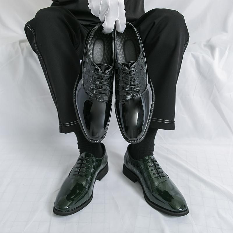 Fashion Business Men Formal Shoes Men Casual Comfortable Lace Up Fashionable Leather Shoes Wedding Banquet Shoes Sizes 38-46 Men Shoes