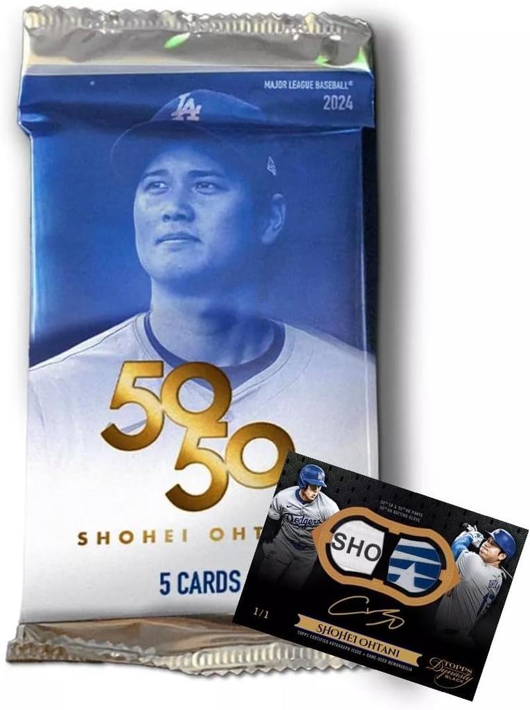 2024 Topps 50/50 Shohei Ohtani 1 Pack (2024 Topps 50/50: Sho Hei Ohtani Single Pack) [Completely Unopened Pack]