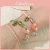 Geometric Pink Summer And Green Peace Knot Bracelet With Appeal Vintage