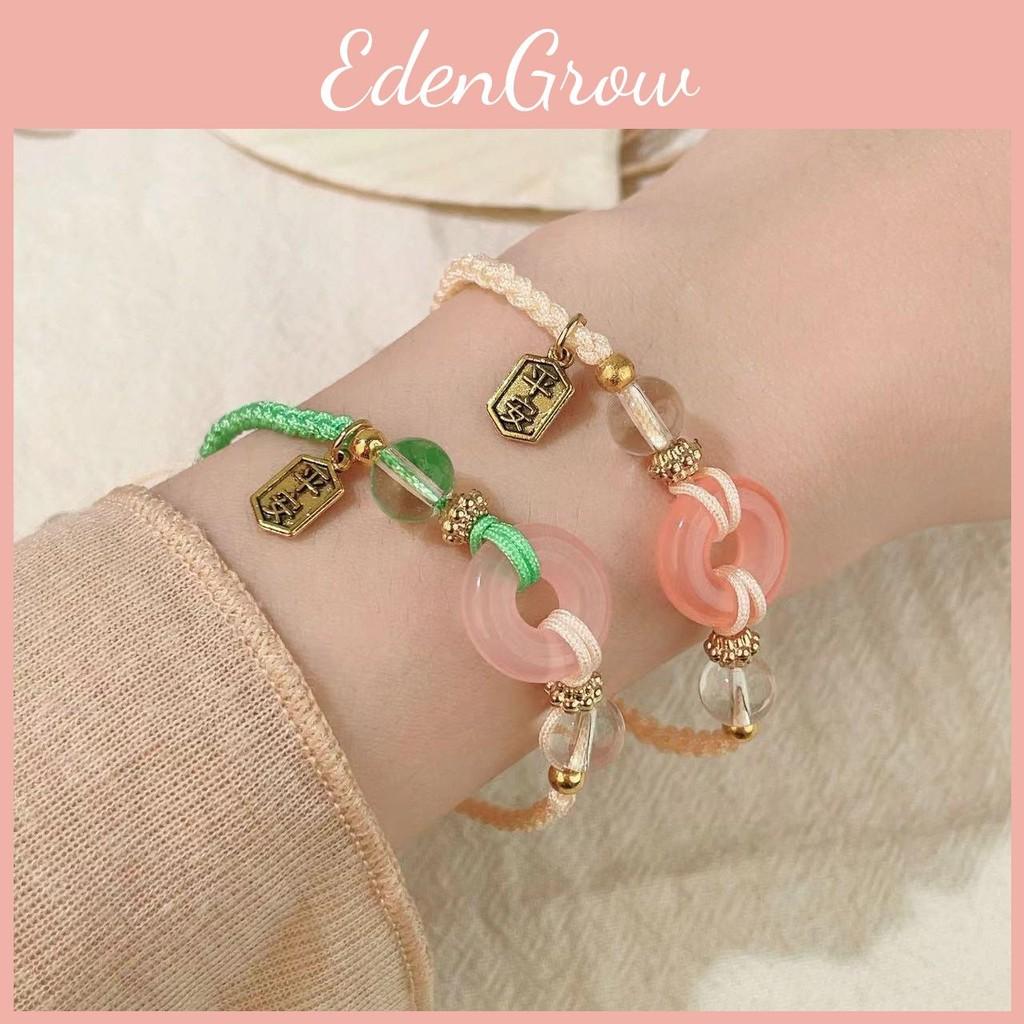 Geometric Pink Summer And Green Peace Knot Bracelet With Appeal Vintage