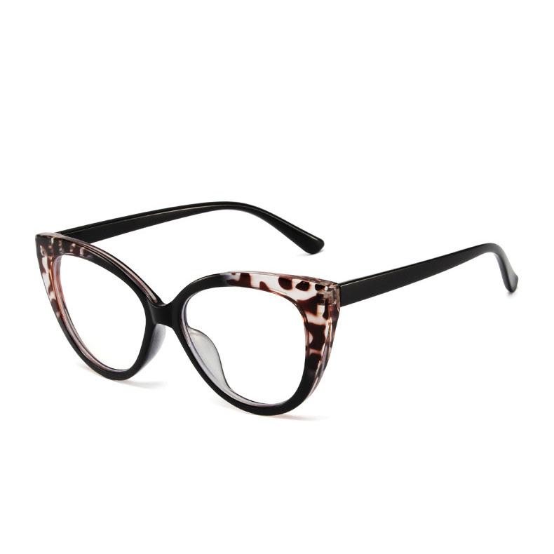 Модные женские плоские очки «кошачий глаз», прозрачные очки с ...