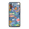 Blue Ocean Fish Phone Case For Oppo Reno 13 12 11 10 7 F Find X5 X6 A98 A80 A79 A78 A57 A54 A31 A17 Pro 5G Soft TPU Cover Capas