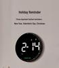 Colorful LED Dynamic Wall Clock: Perpetual Calendar & Simple Decor for Living Room