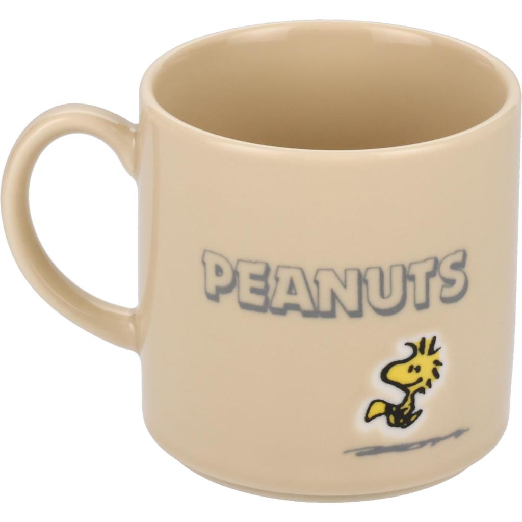 Yamaka Shoten Snoopy Mug 350ml Best Friends Pattern Present Day Women Made In Japan "PEANUTS" (Wooden) Mother's SN453-11H