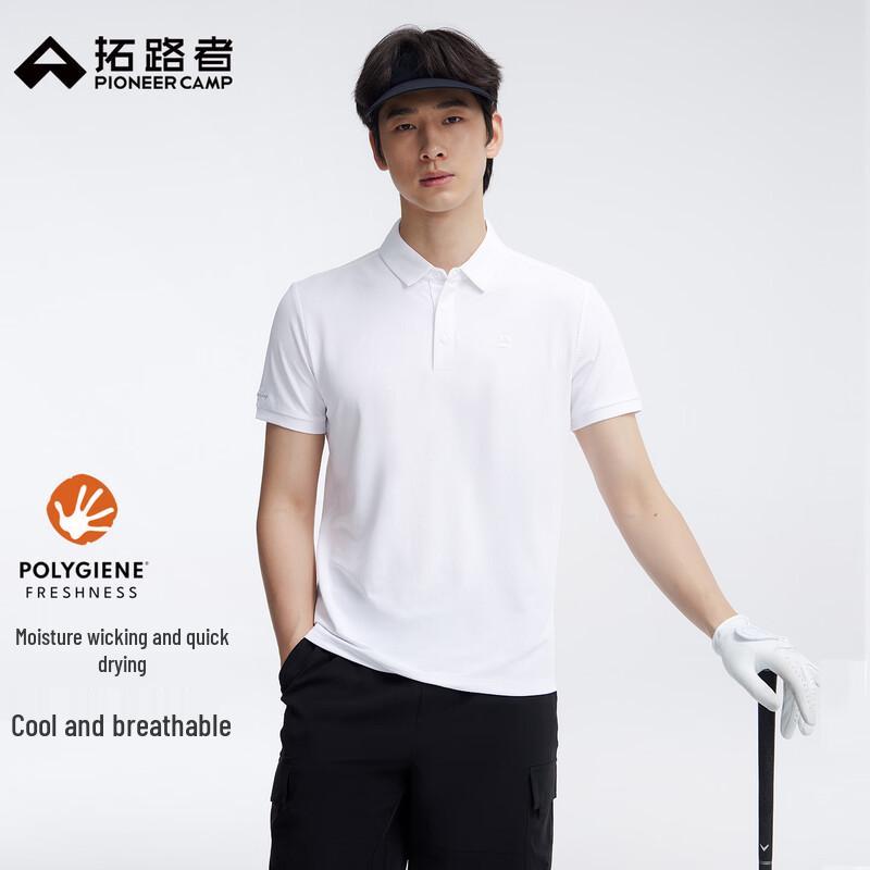 Men s Solid Cool-Feel Short Sleeve Polo Shirt 2XL