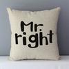Popular Phrase Letter Print Sofa Cushion Home Decor Pillow Square Cushion Cover
