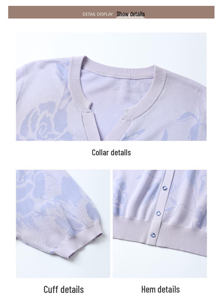 Mom's 2026 New Style Summer Knit Top - Short-Sleeved T-Shirt for Middle-Aged & Elderly Women