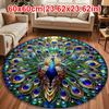 Special-shaped Peacock Carpet Non-slip Bathroom Floor Mat  for Living Room Tea Table Bedside