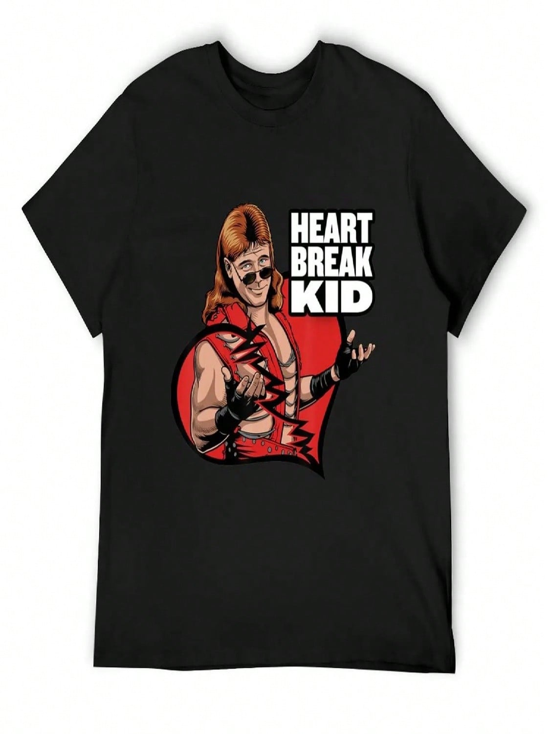 Shawn Michael HBK The Heart Break Kid Style Vintage T-Shirt Graphic T Shirt Vintage Street Wear Oversized T Shirt unisex S разноцветный