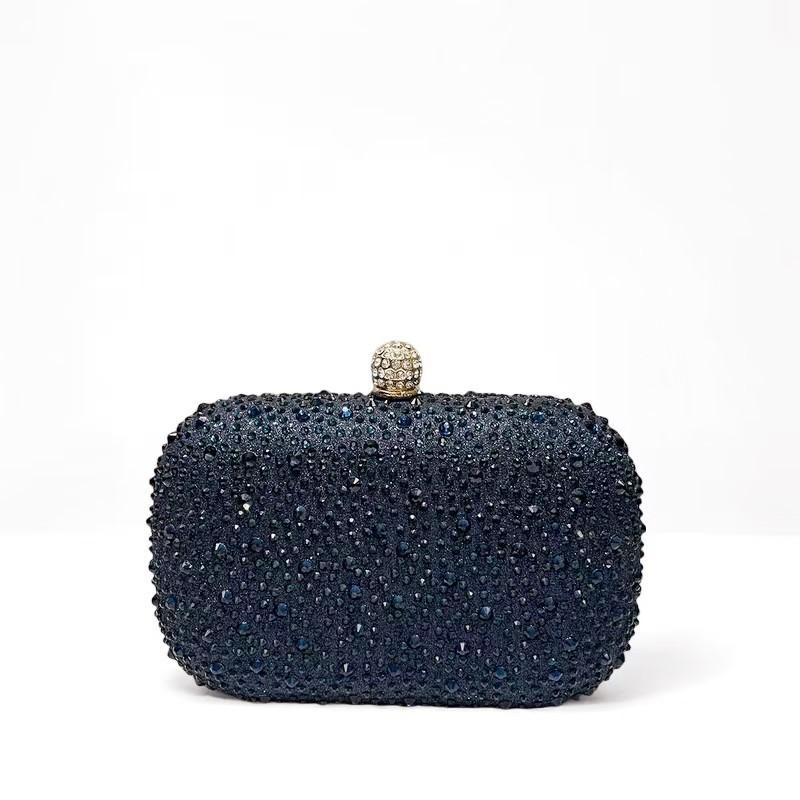 Ruby Rhinestone Wallet Mini Luxury Women Box Evening Bag Elegant Formal Party Fashion Shiny Handbag Crystal Clutch