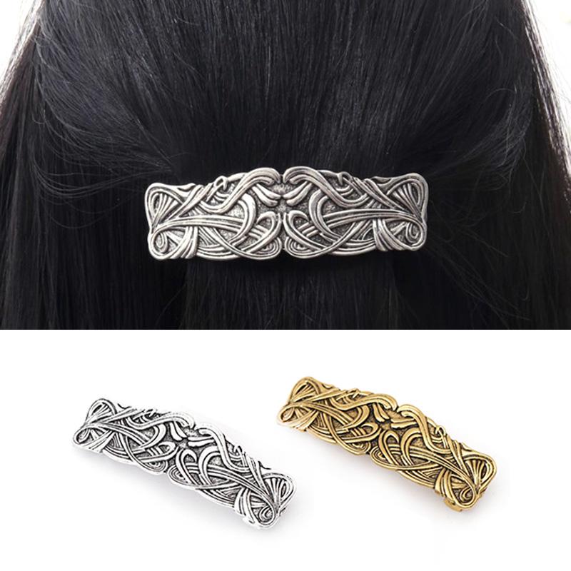Vintage Celtic Barrette Jewelry Alloy North Vikings Hair Pin Clip Fashion X6L8 Vintage Celtic Barrette Jewelry Alloy North Vikings Hair Pin Clip Fashion X6L8
