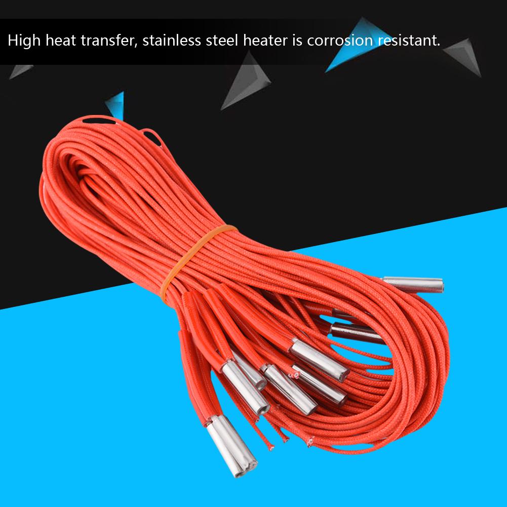 

Набор из 10 шт. 12 В 40 Вт Керамический патронный нагреватель Нагревательная трубка для 3D-принтера