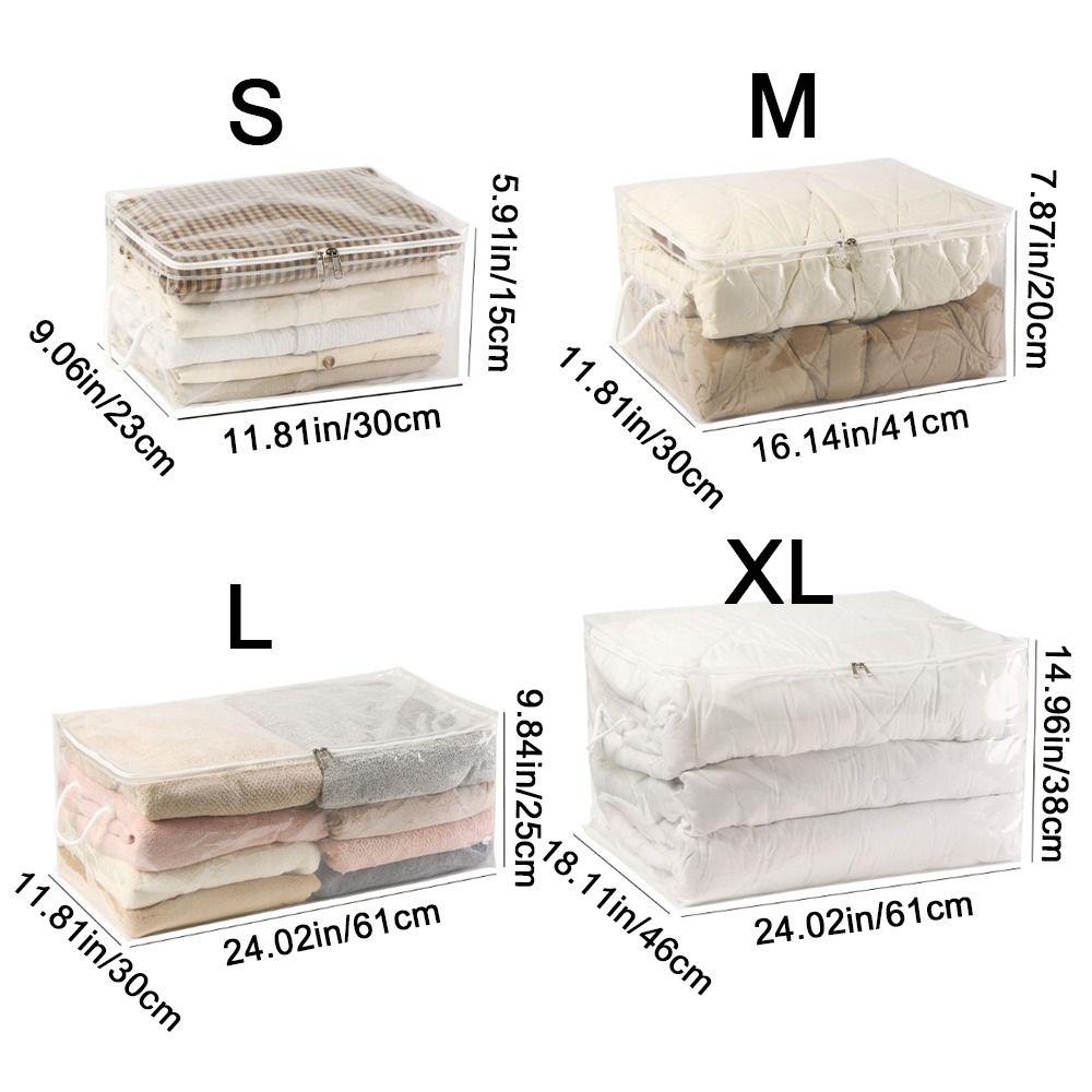 Folding Clothes Quilt Storage Bag Dust-proof Clothes Storage Bag  for Household