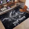 Custom Rug Scorpions Pattern Print Name Text Soft Non‑Slip Floor Carpet for Home Indoor Decoration