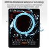 2200W Waterproof Timer Crystal Heating Panel Hotpot Cooktop Stove Touch Screen Electric Induction Cooker