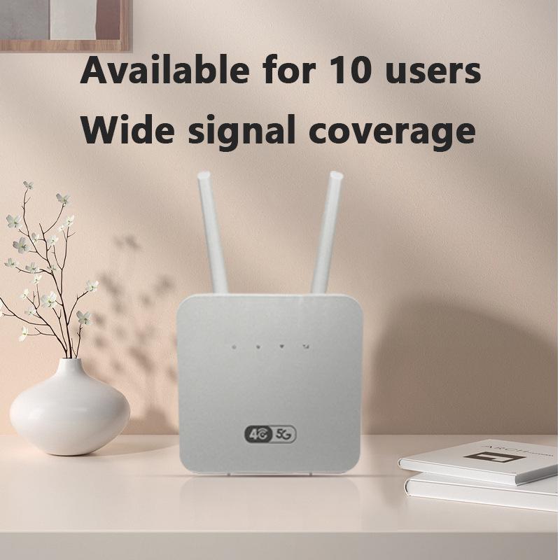 4G LTE WiFi 6 CPE Router with SIM Card & TYPE-C for Office Use