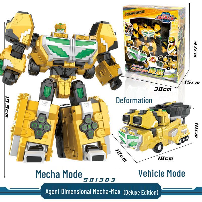 Mini Force 6 Super Dimensional Power Mecha Robot Toy for Kids