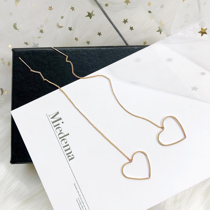 Boucles d'oreilles asymétriques coréennes et japonaises à pampilles de zircon en forme de goutte d'eau pour femmes