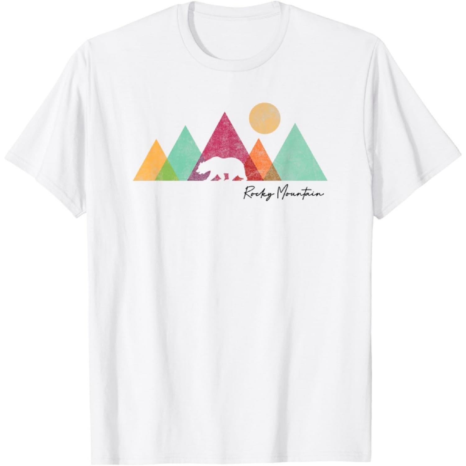 Национальный парк Роки-Маунтинс Колорадо Сувенирная футболка с изображением медведя(1) S