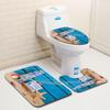 Beach Bathroom Three-Piece Floor Mat Doormat Bathroom Carpet
