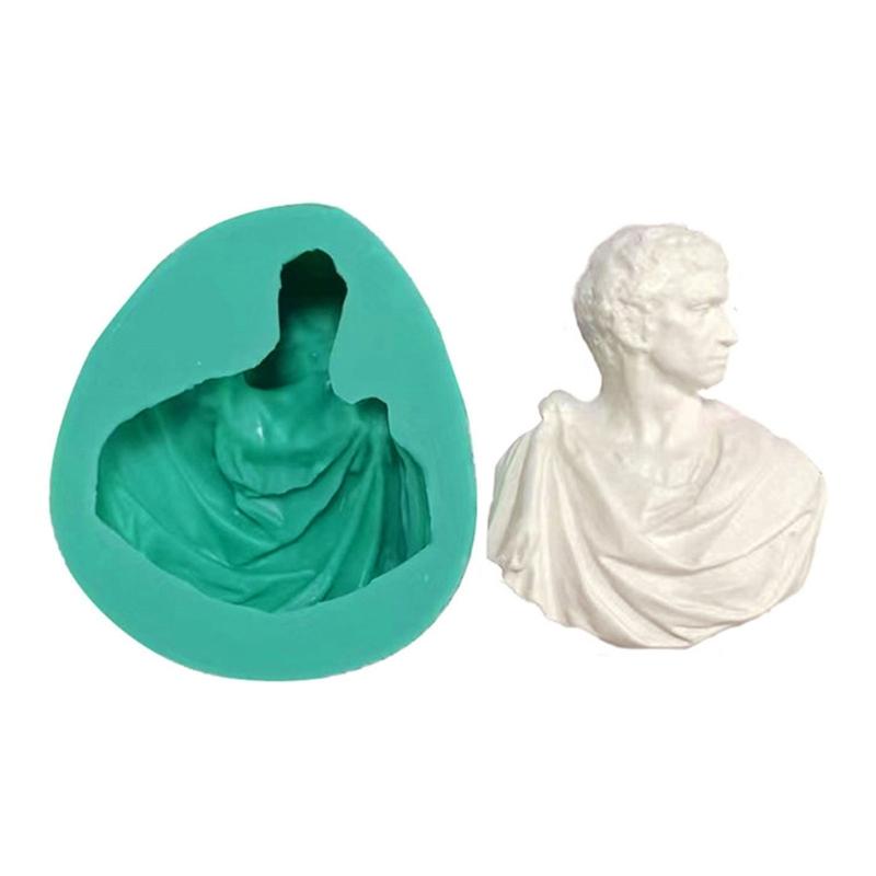 3D Portrait Sculpture Silicone Flexible Food Safe Mould Clay Resin Ceramics Candy Fondant Candy Chocolate Soap Mould