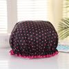 Useful Shower Hat Reusable Waterproof Double Layer Easy To Clean Quick Drying Bath Hat Household Supplies